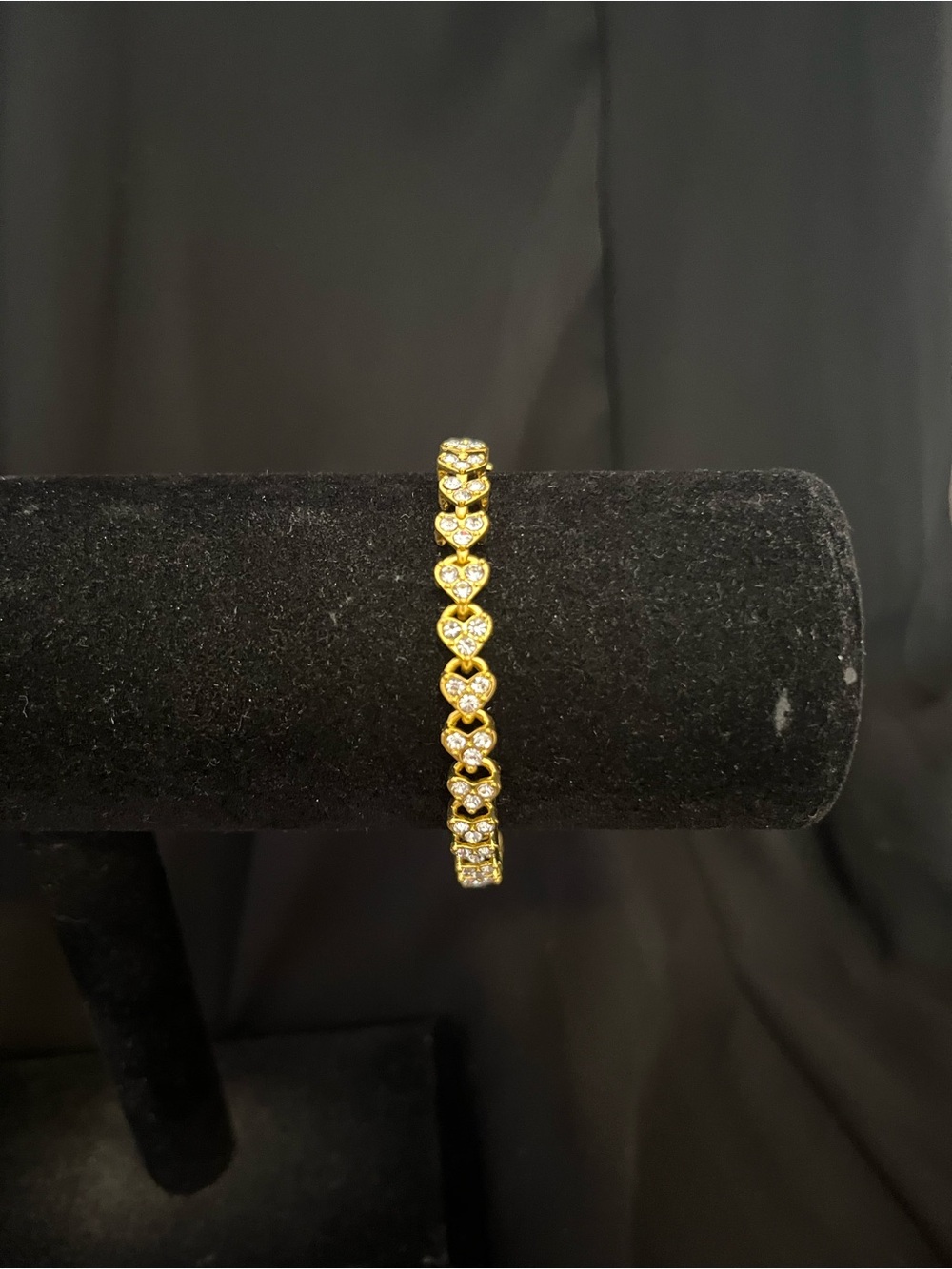 Gold Heart Crystal Bracelet - Women Jewelry